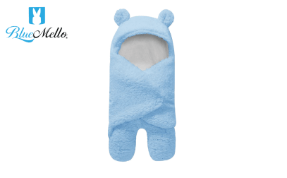 blue mello swaddle blanket product image