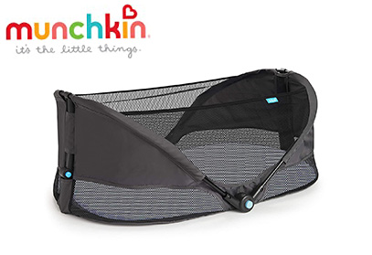 Munchkin Brica Fold N' Go Travel Bassinet, Grey product image small